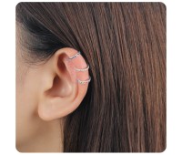 10mm CZ Stones Ear Cuff EC-1147